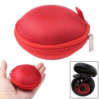 Grid Style Carrying Bag Box for Headphone / Earphone(Pink)