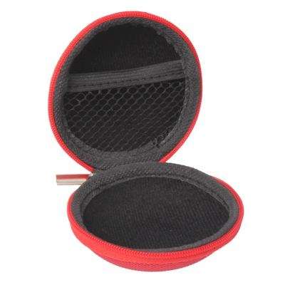 Grid Style Carrying Bag Box for Headphone / Earphone(Pink)
