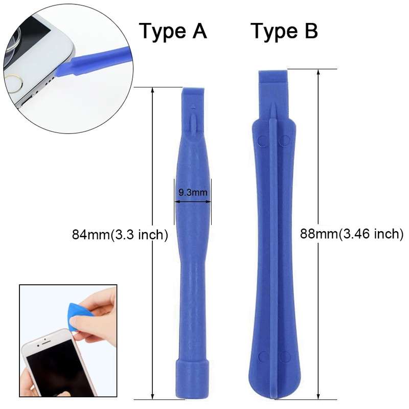 10 in 1 Repair Kits (4 x Screwdriver + 2 x Teardown Rods + 1 x Chuck + 2 x Triangle on Thick Slices