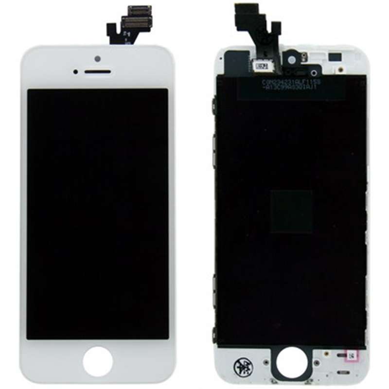 Original LCD Screen with Frame for iPhone 5 (White)