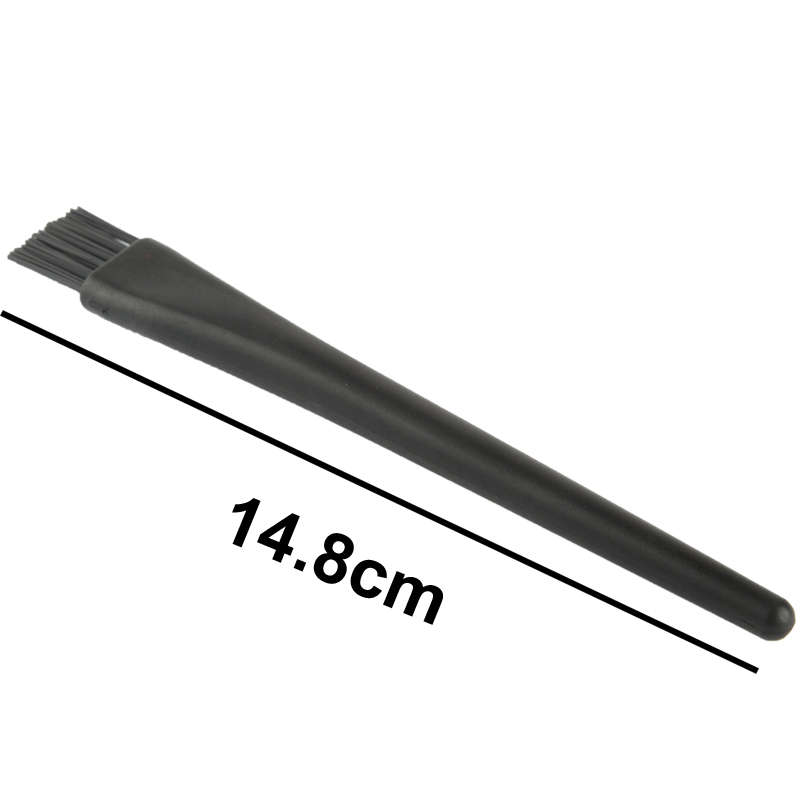 Electronic Component Round Handle Antistatic Cleaning Brush, Length: 14cm(Black)
