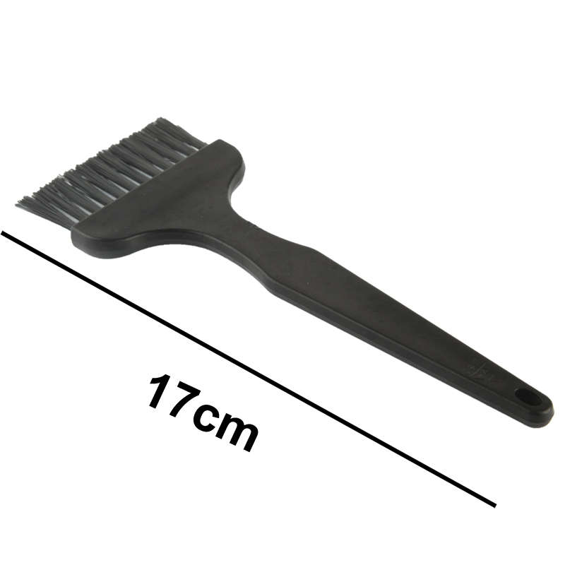 Electronic Component 7 Beam Round Handle Antistatic Cleaning Brush, Length: 12.2cm(Black)