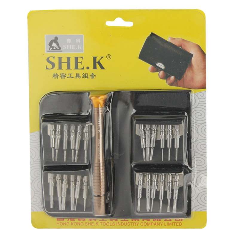 25 in 1 SHE-K Packaging Precision Electronics Screwdriver Set