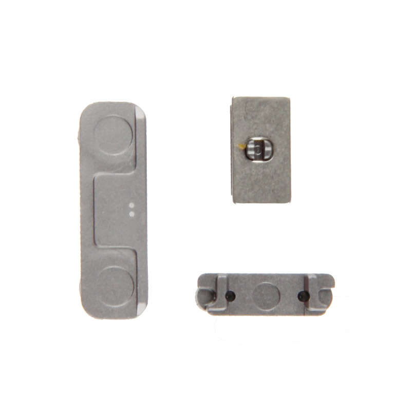 3 in 1 for iPhone 5S (Original Mute Button + Original Power Button + Original Volume Button)(Grey)