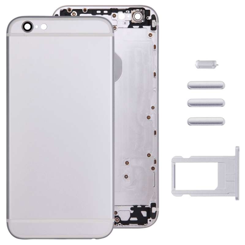 5 in 1 for iPhone 6 (Back Cover + Card Tray + Volume Control Key + Power Button + Mute Switch Vibrat