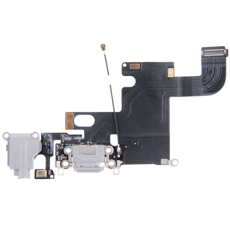 Charging Port Dock Connector Flex Cable for iPhone 6(White)