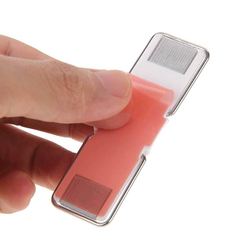 Universal Mini Foldable Holder Stand with Finger Grip(Black)