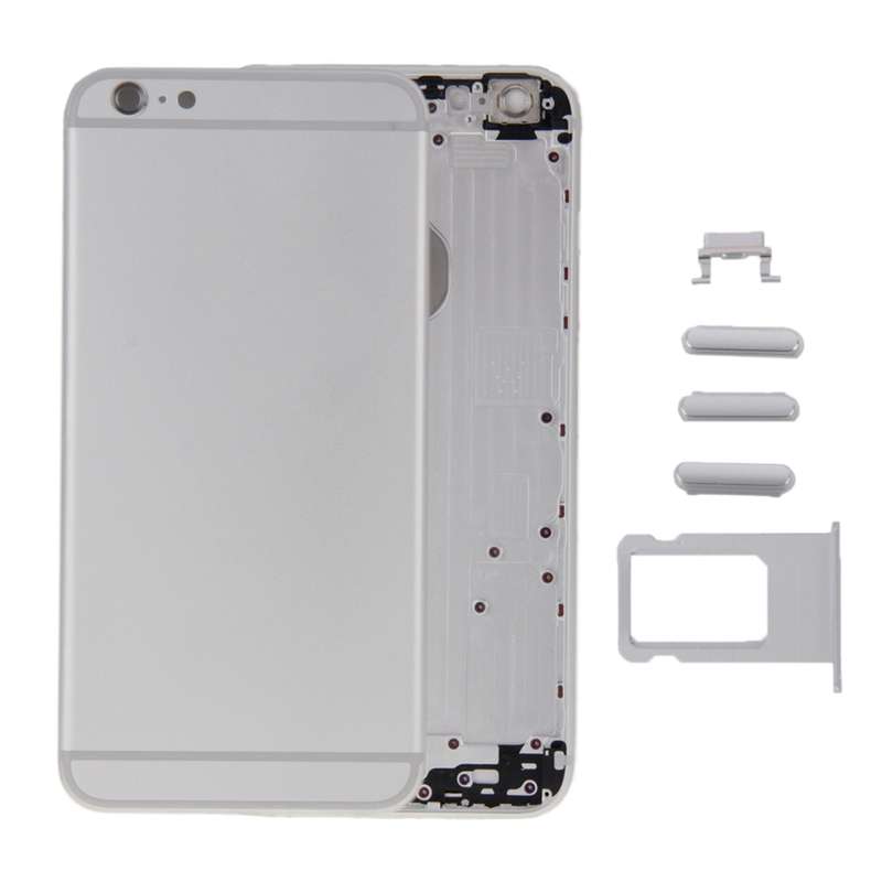 6 in 1 for iPhone 6 (Back Cover + Card Tray + Volume Control Key + Power Button + Mute Switch Vibrat