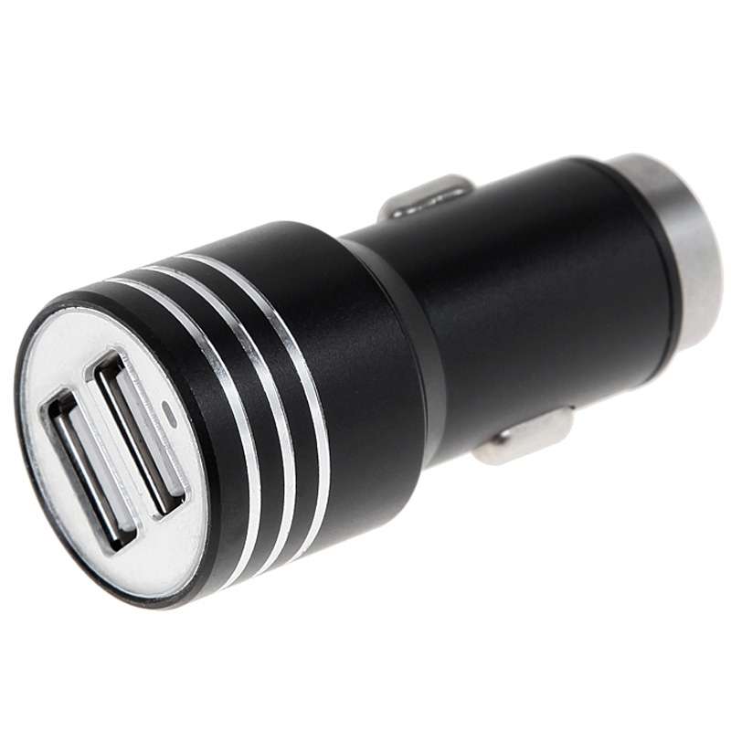 KX-C001 2 USB Ports 5V 4.2A Car Charger with Safety Hammer Function, For iPhone, iPad, Galaxy, Huaw