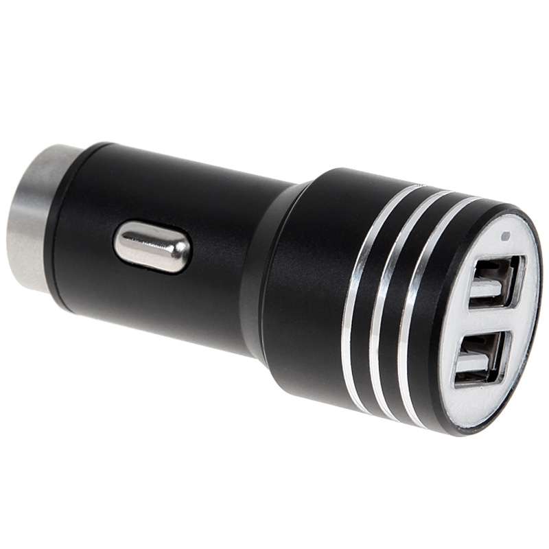 KX-C001 2 USB Ports 5V 4.2A Car Charger with Safety Hammer Function, For iPhone, iPad, Galaxy, Huaw