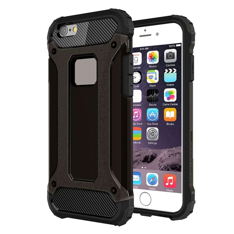 For iPhone 6 & 6s Tough Armor TPU + PC Combination Case(Rose Gold)