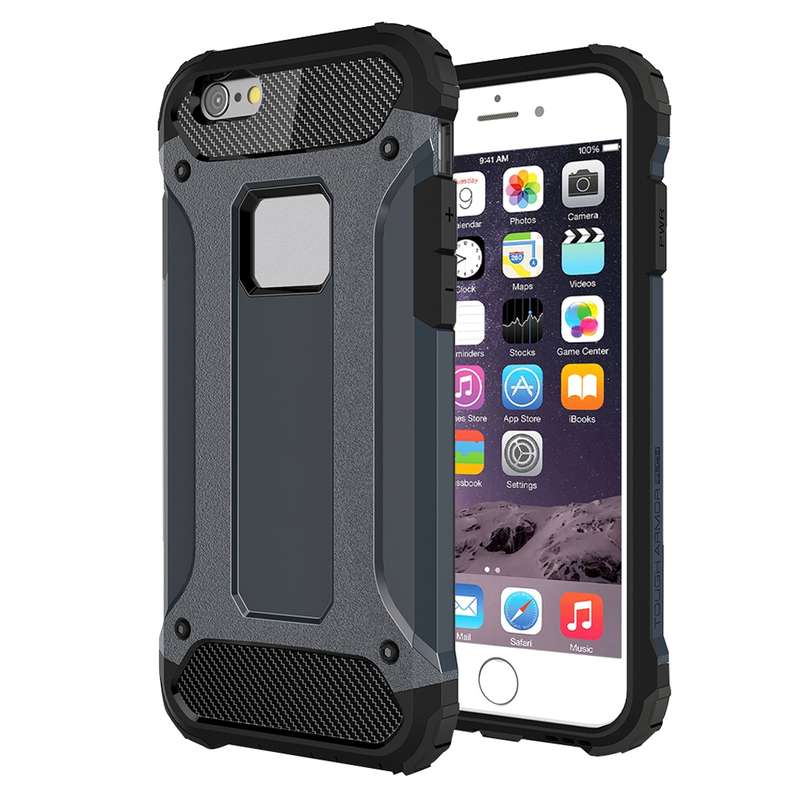 For iPhone 6 & 6s Tough Armor TPU + PC Combination Case(Rose Gold)