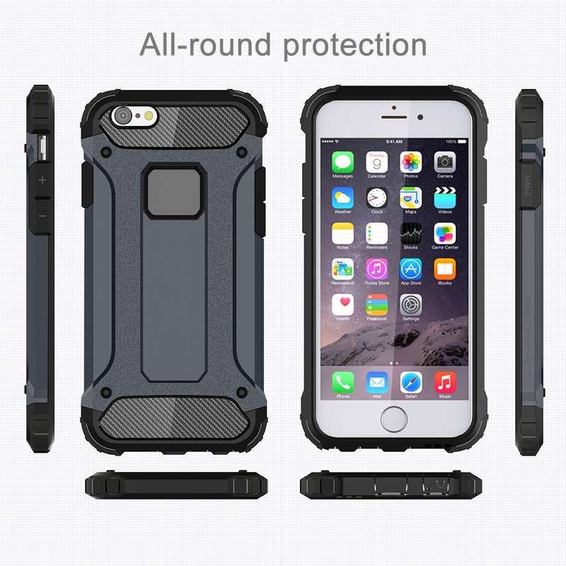 For iPhone 6 & 6s Tough Armor TPU + PC Combination Case(Rose Gold)