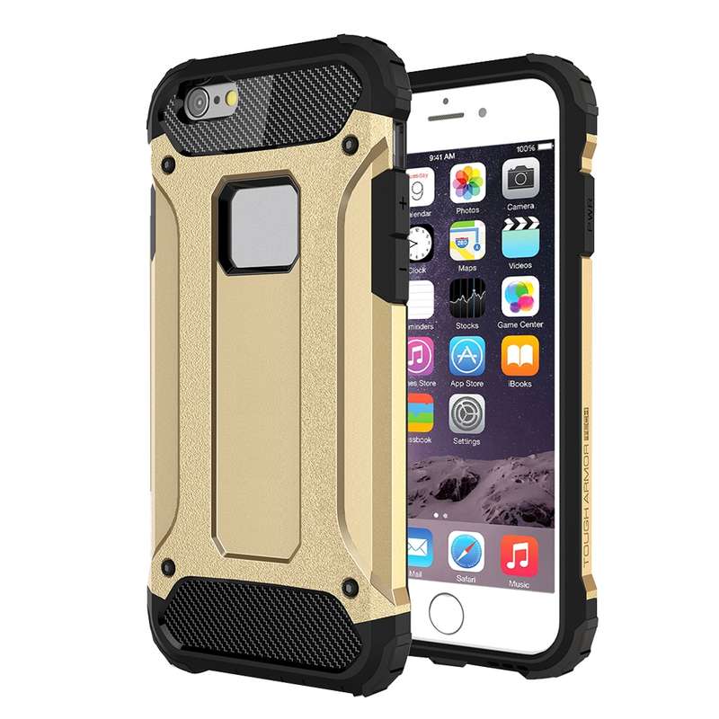 For iPhone 6 & 6s Tough Armor TPU + PC Combination Case(Rose Gold)