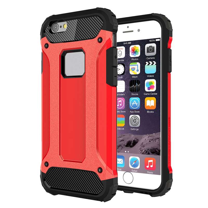 For iPhone 6 & 6s Tough Armor TPU + PC Combination Case(Rose Gold)