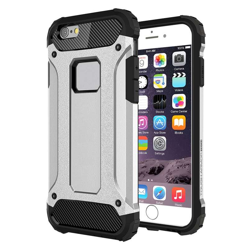 For iPhone 6 & 6s Tough Armor TPU + PC Combination Case(Rose Gold)
