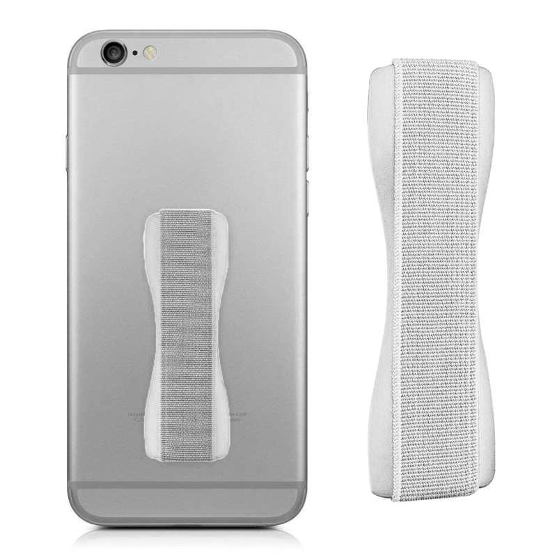 Finger Grip Phone Holder for iPhone, Galaxy, Sony, Lenovo, HTC, Huawei, and other Smartphones(Black)