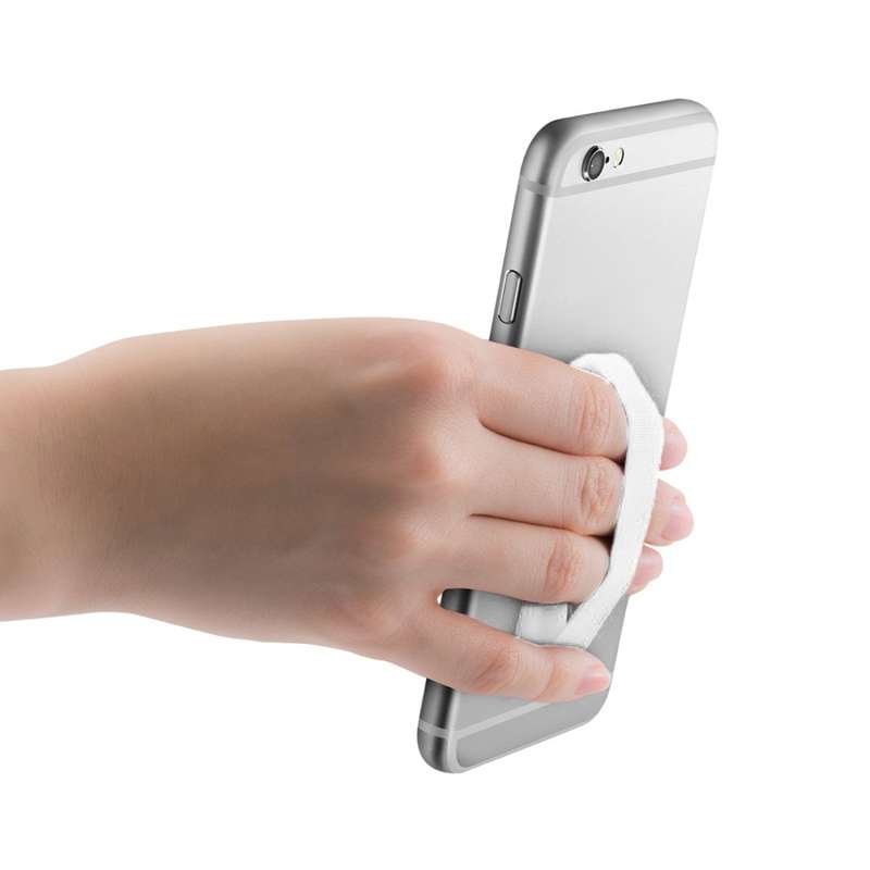 Finger Grip Phone Holder for iPhone, Galaxy, Sony, Lenovo, HTC, Huawei, and other Smartphones(Black)