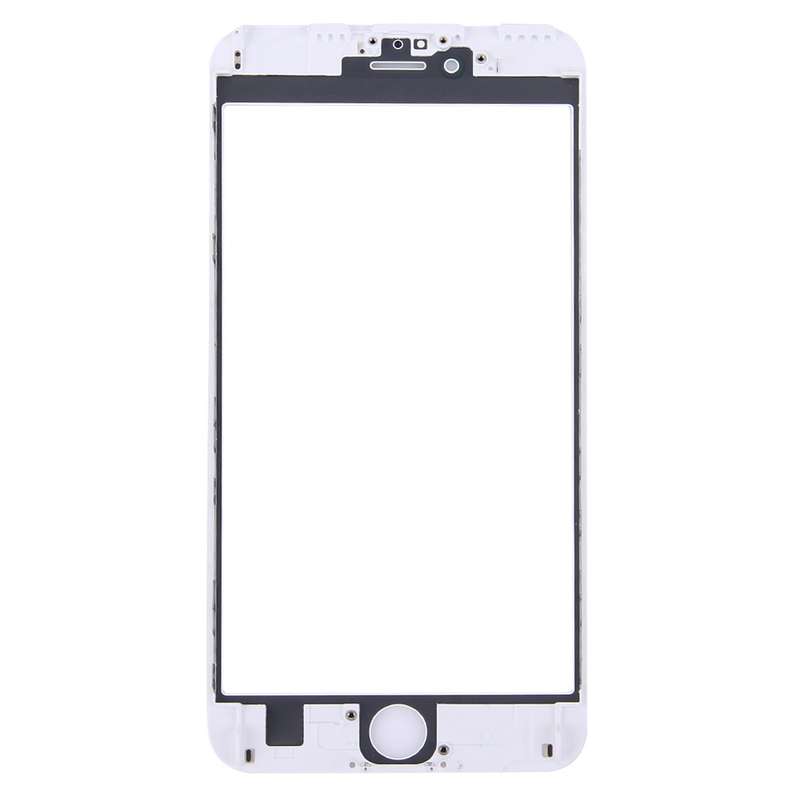 Front Screen Outer Glass Lens with Front LCD Screen Bezel Frame for iPhone 6s Plus(Black)