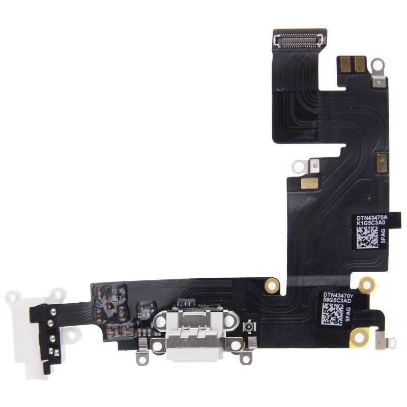 Charging Port Dock Connector Flex Cable for iPhone 6 Plus(Grey)