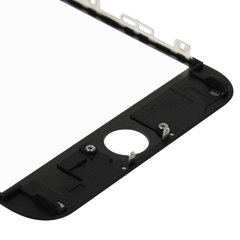 Front Screen Outer Glass Lens with Front LCD Screen Bezel Frame for iPhone 6 Plus(Black)