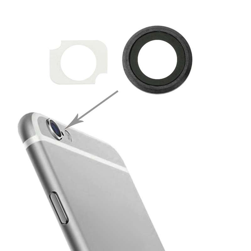 10 Pairs / Set Rear Camera Lens Ring + Flashlight Bracker for iPhone 6 Plus & 6s Plus(Silver)