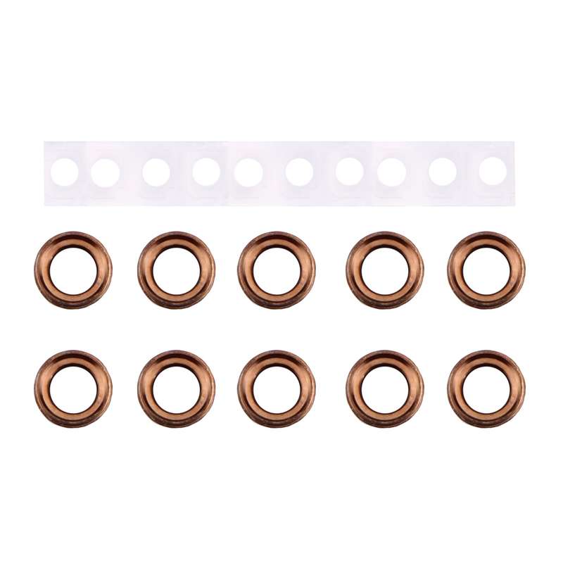 10 Pairs / Set Rear Camera Lens Ring + Flashlight Bracker for iPhone 6 Plus & 6s Plus(Silver)