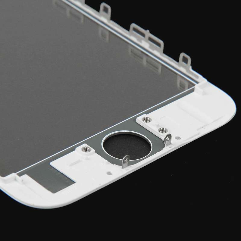 Front Screen Outer Glass Lens with Front LCD Screen Bezel Frame for iPhone 6s(Black)