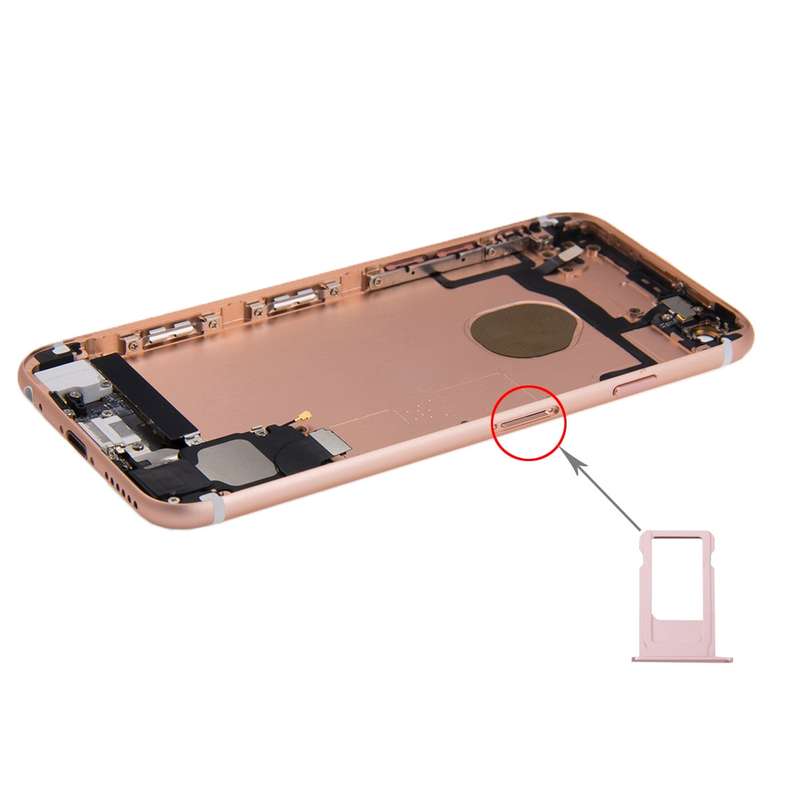 Battery Back Cover Assembly with Card Tray for iPhone 6s(Gold)