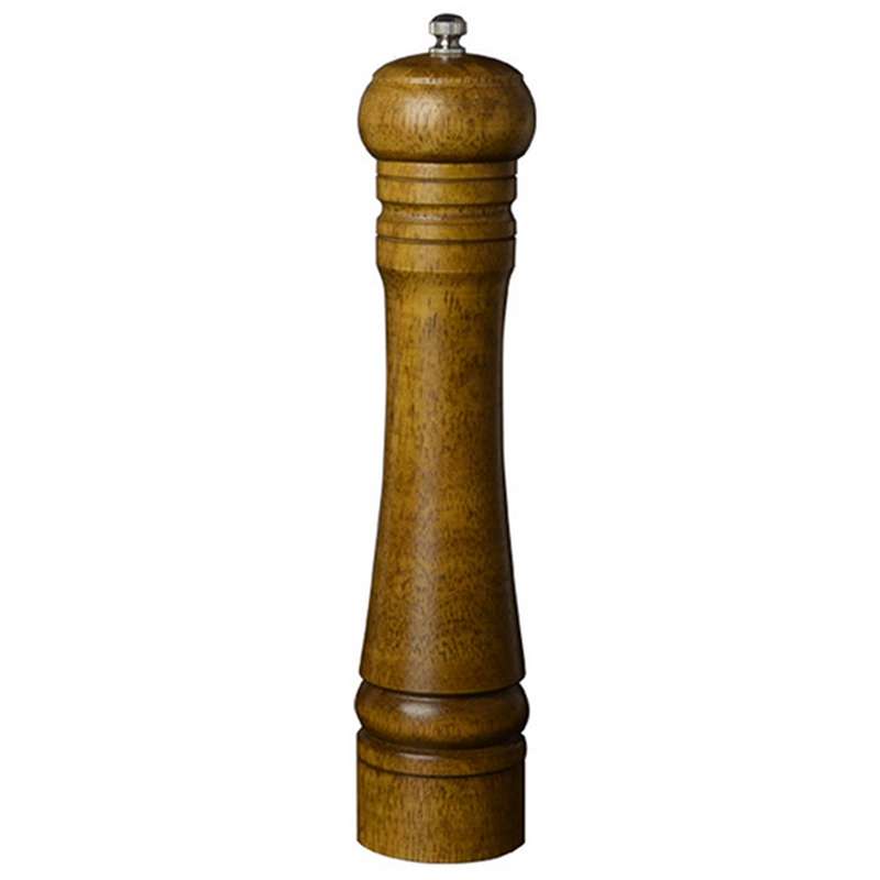 10 inch Length Classical Wooden Pepper Spice Salt Mill Grinder Muller