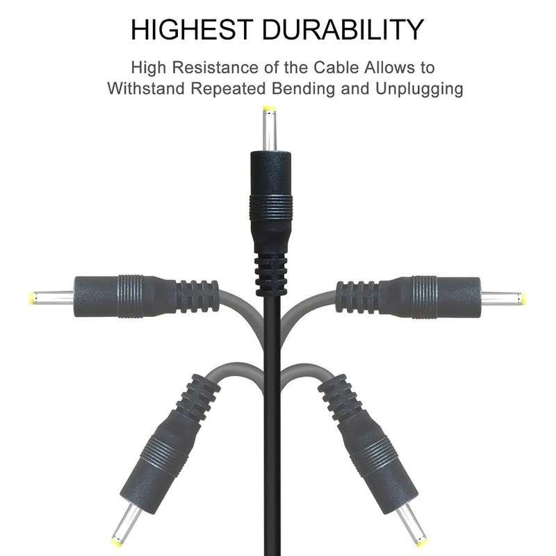USB Male to DC 3.5 x 1.35mm Power Cable, Length: 1.2 m(Black)