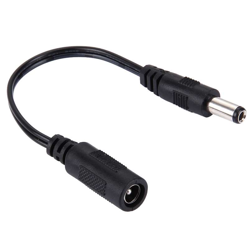 5.5 x 2.1mm DC Female to 5.5 x 2.1mm DC Male Power Connector Cable for Laptop Adapter, Length: 15cm(