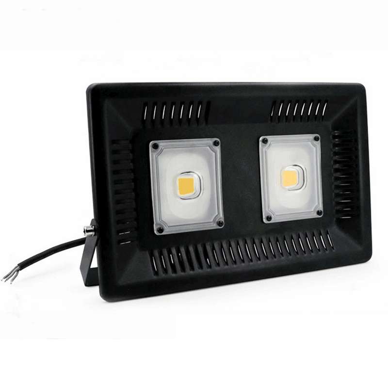 100W Waterproof LED Floodlight Lamp, 2 x 48 LED SMD 2835, Luminous Flux: > 8000LM, PF > 0.9, RA > 80