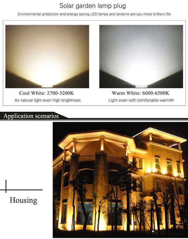 100W Waterproof LED Floodlight Lamp, 2 x 48 LED SMD 2835, Luminous Flux: > 8000LM, PF > 0.9, RA > 80