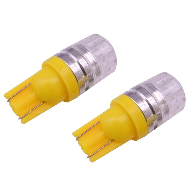 2 PCS T10 1.5W 60LM 1 LED White COB LED Brake Light for Vehicles, DC12V(White)