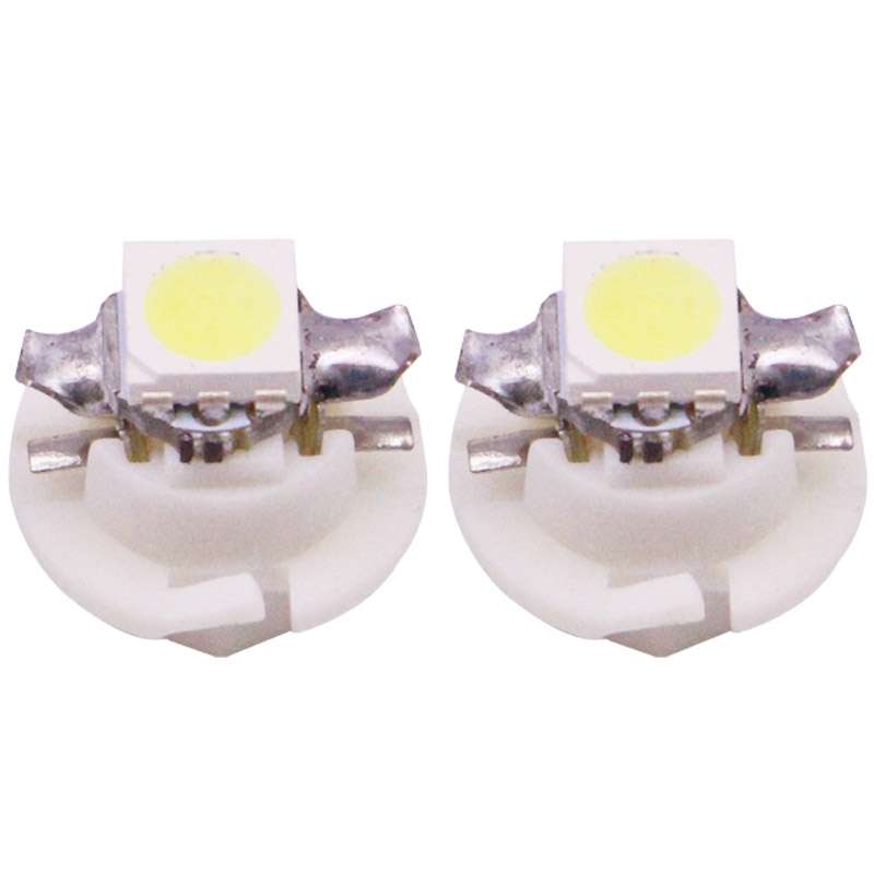 2 PCS B8.4 Blue Light 0.2W 12LM 1 LED SMD 5050 LED Instrument Light Bulb Dashboard Light for Vehicle