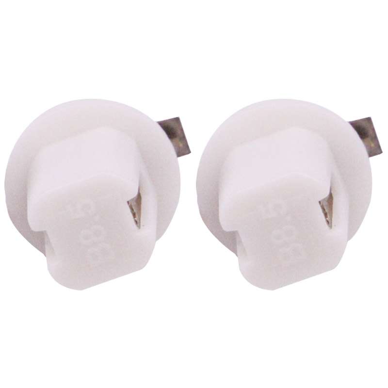 2 PCS B8.5 White Light 0.2W 12LM 1 LED SMD 5050 LED Instrument Light Bulb Dashboard Light for Vehicl