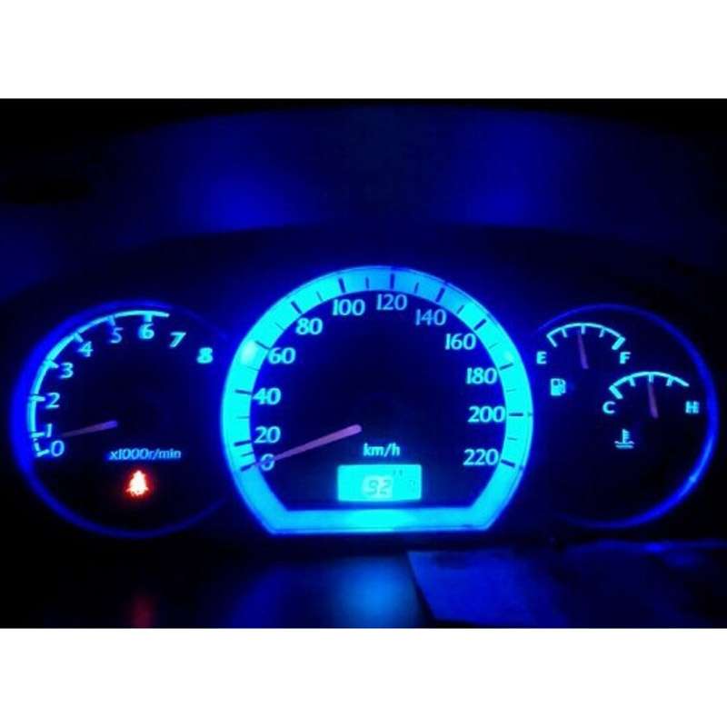 2 PCS T4.2 White Light 0.1W 5LM 1 LED SMD 3528 LED Instrument Light Bulb Dashboard Light for Vehicle