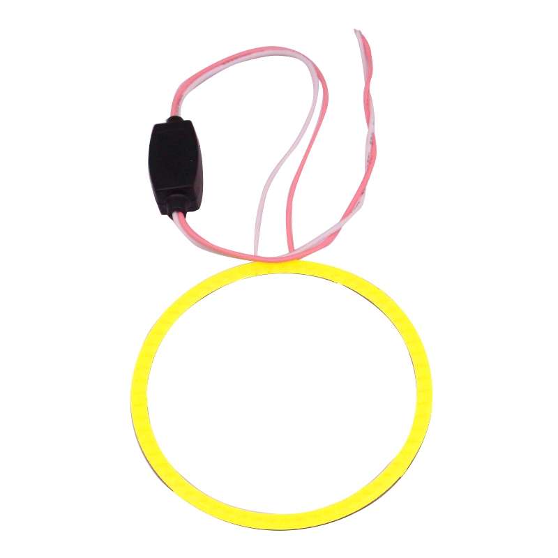 60mm 5W 180LM Angel Eyes Circles Car Headlight Blue Light COB LED Lights for Vehicles, DC 12-24V
