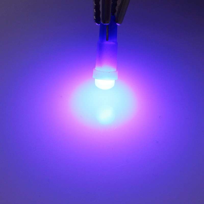 5 PCS T5 0.5W 20LM Blue Light 1 LED COB LED Instrument Light Bulb Dashboard Light for Vehicles, DC 1