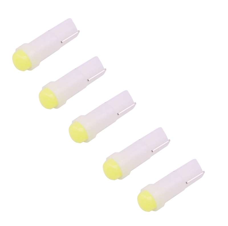 2 PCS T5 0.5W 20LM Red Light 1 LED COB LED Instrument Light Bulb Dashboard Light for Vehicles, DC 12
