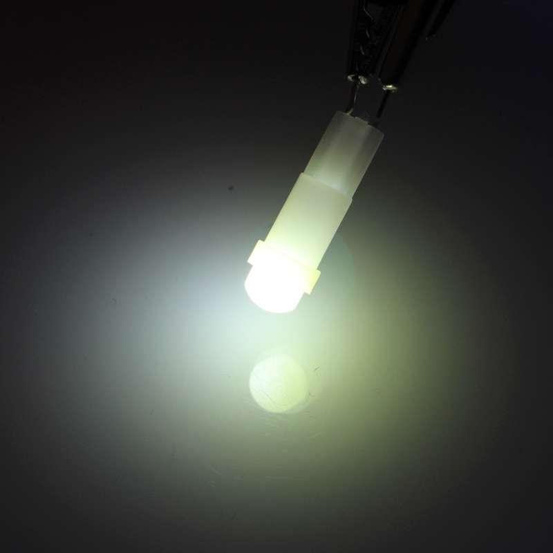 2 PCS T5 0.5W 20LM Red Light 1 LED COB LED Instrument Light Bulb Dashboard Light for Vehicles, DC 12