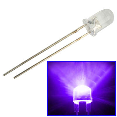 1000pcs 5mm Purple Light Water Clear LED Lamp (1000pcs in one packaging, the price is for 1000pcs)(P