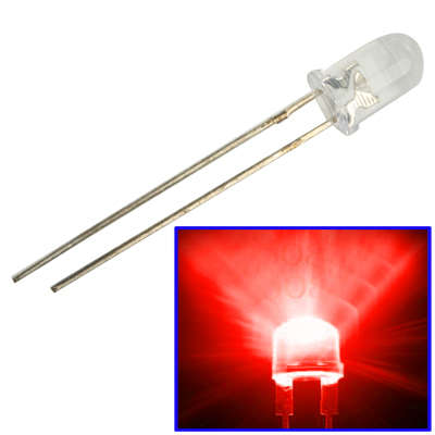 1000 PCS 3mm Water Clear LED Lamp(Green Light)