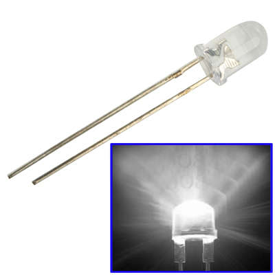 1000 PCS 3mm Water Clear LED Lamp(Green Light)