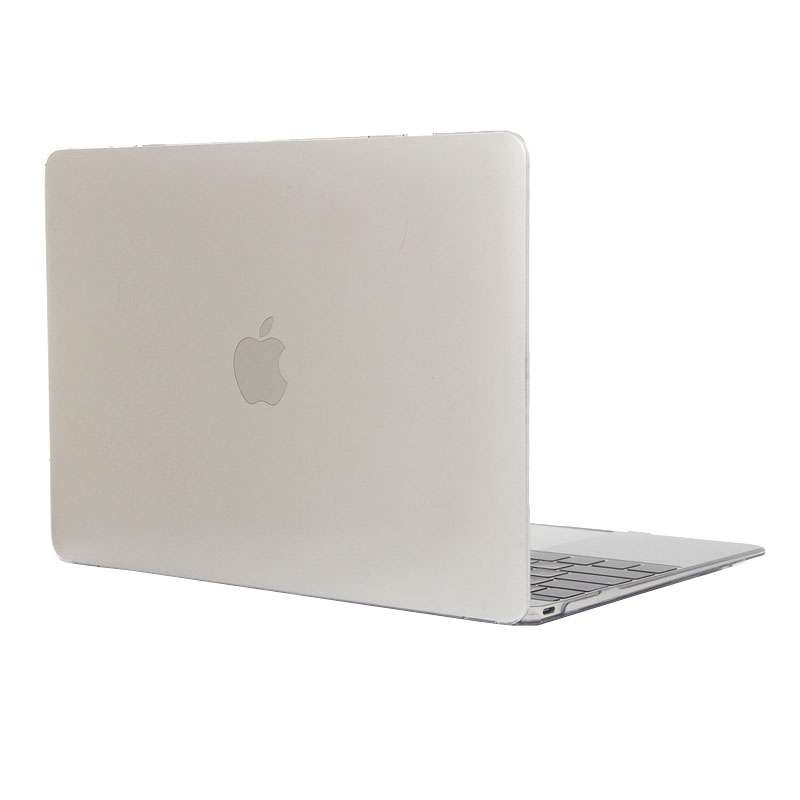 Colored Transparent Crystal Hard Protective Case for Macbook 12 inch(Grey)