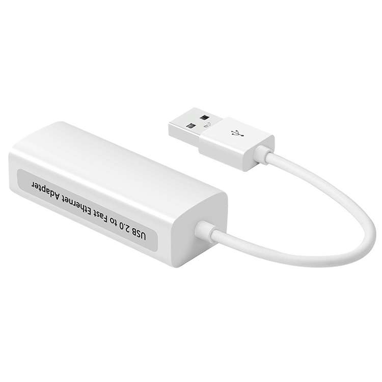 High Speed USB 2.0 Fast Ethernet Adapter(White)