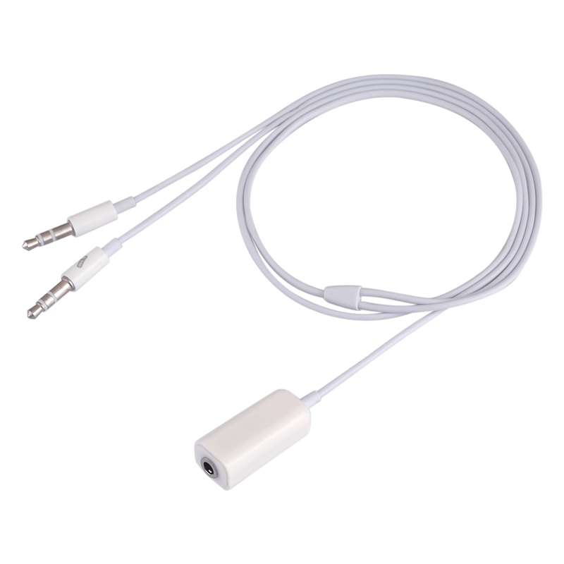 3.5mm Female to 3.5mm Male Microphone Jack + 3.5mm Male Earphone Jack Adapter Cable for Apple Comput