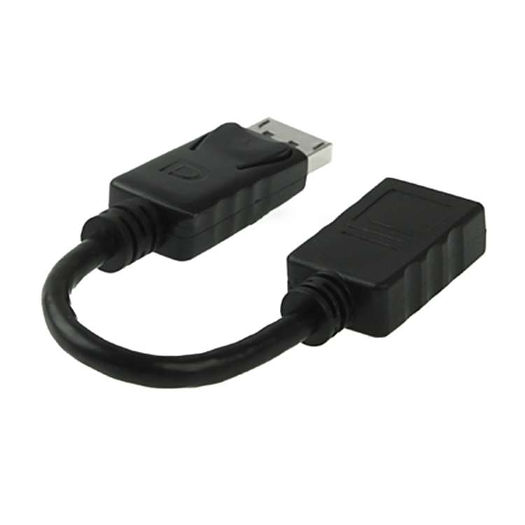 Display Port Male to Display Port Female Cable, Length: 18cm