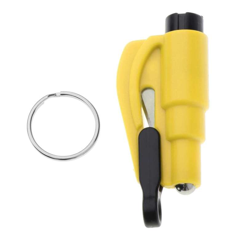 2 in 1 Car Emergency Hammer / Key Chain / Knife Broken Glass Portable Tool(Black)